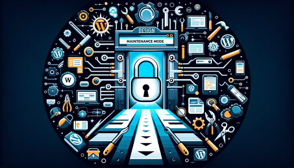 WordPress website transitioning from maintenance mode to normal functionality, symbolizing troubleshooting resolution.